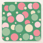 Pink Bubbles Coaster Kartonnen Onderzetters (Voorkant)