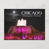 Pink Buckingham Fountain Chicago Briefkaart (Voorkant)