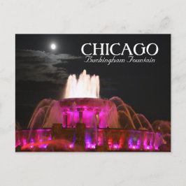 Pink Buckingham Fountain Chicago Briefkaart