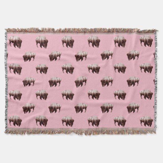 Pink Buffalo Herd Deken (Voorkant)