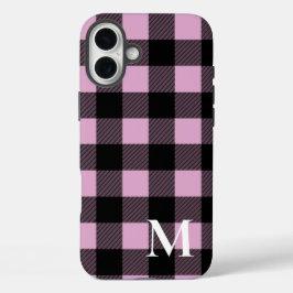 Pink Buffalo Plaid Check iPhone 16 Plus Hoesje