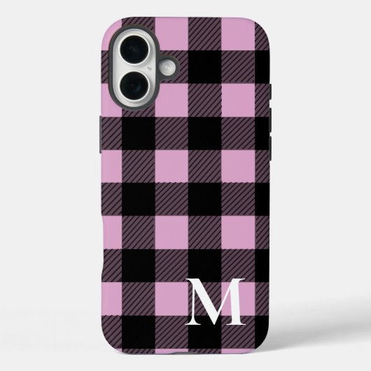 Pink Buffalo Plaid Check Case-Mate iPhone Case (Achterkant)