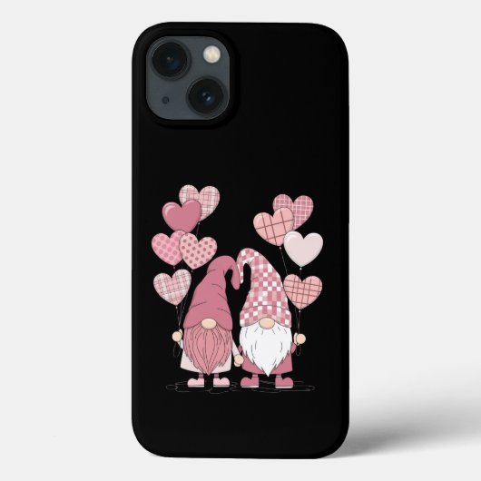 Pink Buffalo Plaid Heart Gnomes Valentijnsdag Case-Mate iPhone Case (Achterkant)