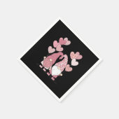 Pink Buffalo Plaid Heart Gnomes Valentijnsdag Servet (Hoek)