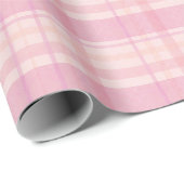 Pink Buffalo plaid kerst Cadeaupapier (Rol Hoek)