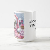 Pink Bulldog Christmas ‘zei niemand ooit’ Mok Cup (Center)