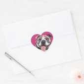 Pink Bulldog Stickers (Envelop)