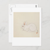 Pink Bunny Briefkaart (Voorkant / Achterkant)