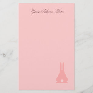 Pink Bunny Briefpapier