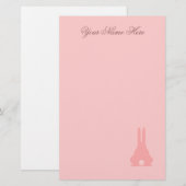 Pink Bunny Briefpapier (Voorkant / Achterkant)