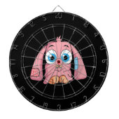 Pink Bunny Dartbord (Voorkant)