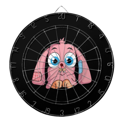 Pink Bunny Dartbord (Voorkant)
