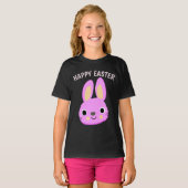 PINK BUNNY EASTER KINDER T-SHIRS T-SHIRT (Voorkant volledig)
