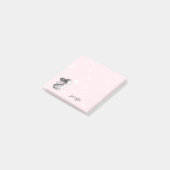 Pink Bunny Heart Post het merkt op Post-it® Notes (Schuin)