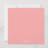Pink Bunny Kaart (Achterkant)