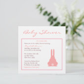 Pink Bunny Kaart (Staand voorkant)