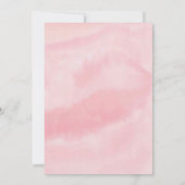 Pink Bunny Ladybug Strawberry Floral Birthday Kaart (Achterkant)