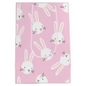Pink Bunny Medium Cadeauzakje (Achterkant)