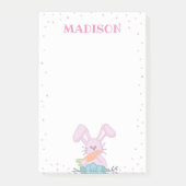 Pink Bunny Post It Note (Voorkant)