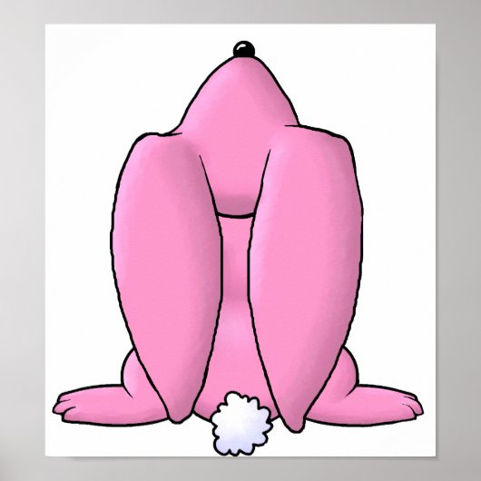 Pink Bunny Poster (Voorkant)
