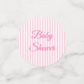 Pink Bunny Rabbit Baby Girl Baby shower Confetti (Kleine voorkant)