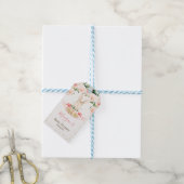 Pink Bunny Rabbit Baby shower Bedankt Favor Tags Cadeaulabel (Met Touw)