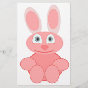PINK BUNNY RABBIT BRIEFPAPIER