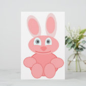 PINK BUNNY RABBIT BRIEFPAPIER (Staand voorkant)