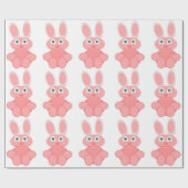 PINK BUNNY RABBIT CADEAUPAPIER (Vlak)