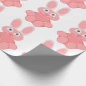 PINK BUNNY RABBIT CADEAUPAPIER (Hoek)