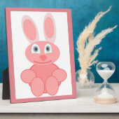 PINK BUNNY RABBIT FOTOPLAAT (Zijkant)