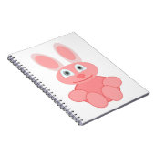 PINK BUNNY RABBIT NOTITIEBOEK (Rechterzijde)
