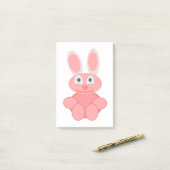 PINK BUNNY RABBIT POST-IT® NOTES (Op bureau)