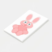 PINK BUNNY RABBIT POST-IT® NOTES (Schuin)