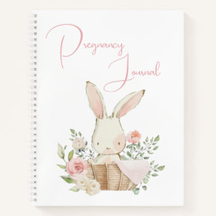 Pink Bunny Rabbit Script PregnJournal Notitieboek
