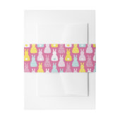 Pink Bunny Rabbit Uitnodigingen Wikkel (Voorkant Voorbeeld)