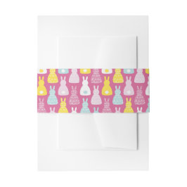 Pink Bunny Rabbit Uitnodigingen Wikkel