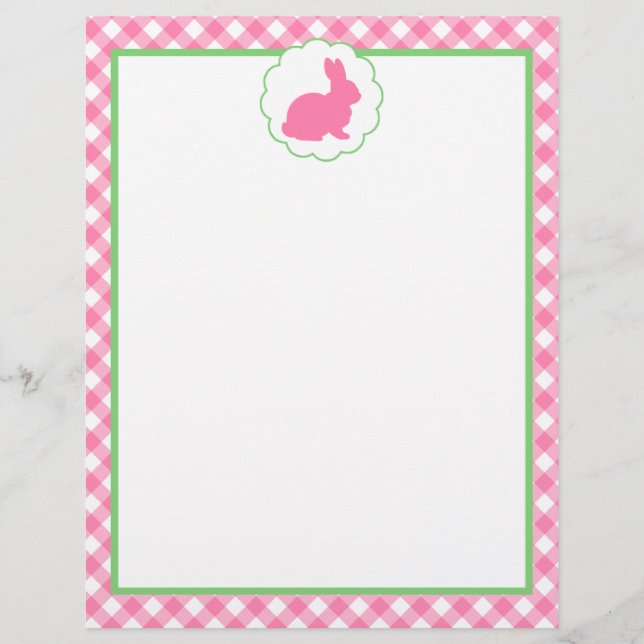 Pink Bunny Silhouette (Voorkant)