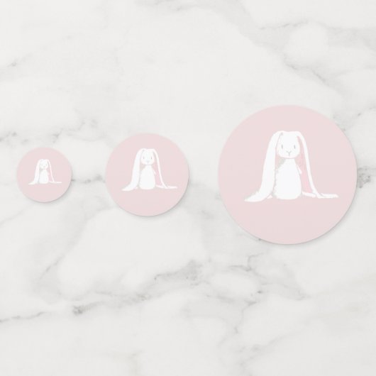 Pink Bunny verjaardag Confetti (Voorkanten)