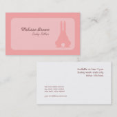 Pink Bunny Visitekaartje (Voorkant / Achterkant)