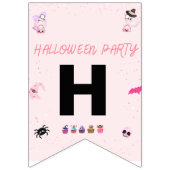 Pink Bunting halloween banner (Tweede vlag)