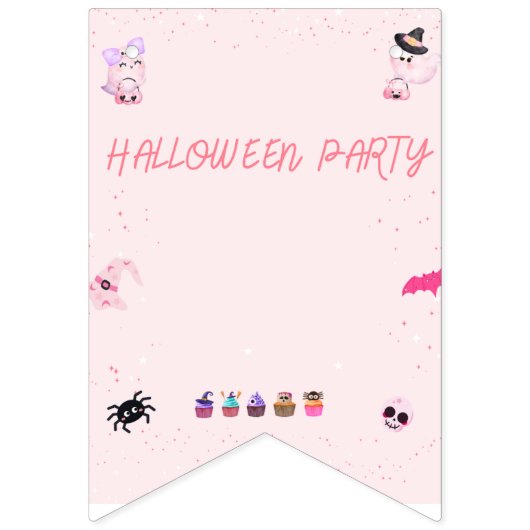 Pink Bunting halloween banner (Eerste vlag)