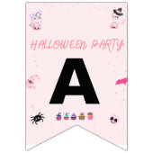 Pink Bunting halloween banner (Derde vlag)
