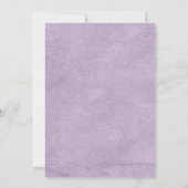 Pink Burgundy & Paarse Waterverf Floral Wedding Kaart (Achterkant)