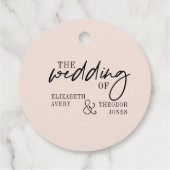 Pink Burgundy Pumpkin Floral Wedding Bedankjes Labels (Achterkant)