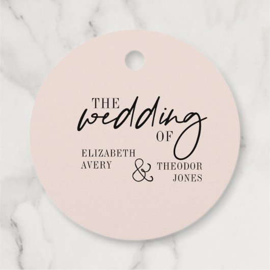 Pink Burgundy Pumpkin Floral Wedding Bedankjes Labels (Achterkant)