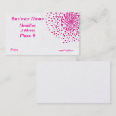Pink Burst-Visitekaartje Visitekaartje (Voorkant / Achterkant)