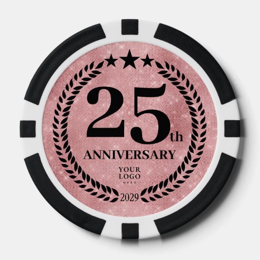 Pink Business 25th Anniversary Poker Chips (Voorkant)