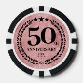 Pink Business 50th Anniversary Poker Chips (Voorkant)