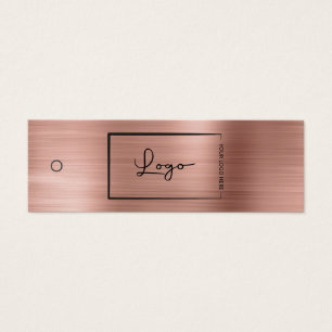 Pink Business Logo Label Hang Label Mini Visitekaartjes